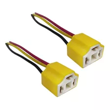 Par Soquete Conector Chicote Fio Plug Lâmpada Do Farol H4