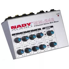 Nady Mm-242 4 Estéreo/8 Mono Canal Mini Mezclador Con Modo M