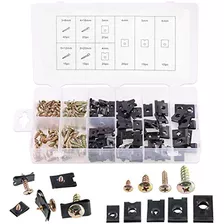 170pieces U Clip Y Tornillo Surtido 5 Clip De Estilo Ta...