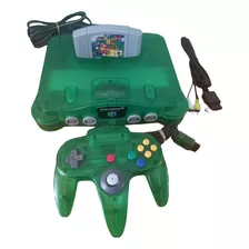 Consola Nintendo N64 Jungle Green Completa Lijero Detalle 