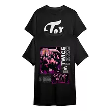 Kit 2 Camisetas Twice Kpop Tour Ready To Be E Logo Grupo