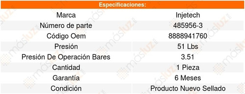 Regulador Presion Gasolina Trailblaz 6cil 4.2l 02_05 8337119 Foto 2