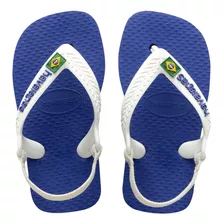 Chinelo Havaianas Infantil Baby Brasil Logo Com Elástico +nf