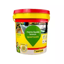 Borracha Liquida Quartzolit 18kg Impermeabiliza E Protege Cor Branco