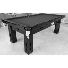 Mesa Sinuca Bilhar Snooker 1,90 X 1,15 Pedra Ardósia Black Cor Do Tecido Preto