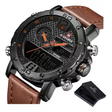 Reloj Naviforce 9134 Business De Cuero Y Cuarzo