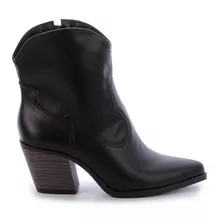 Bota Country Feminina Cano Curto Zíper Salto Médio Damannu