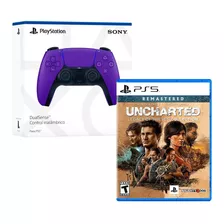 Mando Dualsense Ps5 Galactic Purple +uncharted Thieves