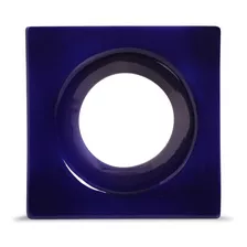 Cobogó Cerâmico Azul Rings Parede Divisão 19,5x19,5 Cm