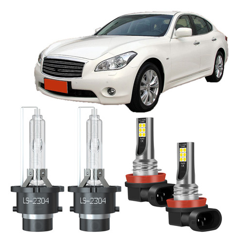 Foto de For Infiniti G372008-2013faro Delantero Bajo+bombillas