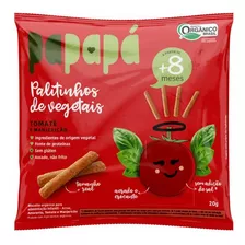 Palitinhos De Vegetais Tomate E Manjericão 20g Papapá