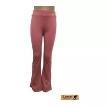 Calça Flare Juvenil Malha Crepe / Tamanho 10 Ao 16.