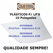 Plásticos Lp Vinil 10 Polegadas - 15 Externos + 15 Internos