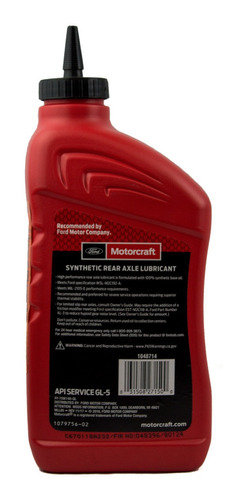 Aceite Diferencial 75w140 Ford Motorcraft 946 Ml Foto 2