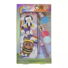 Set Para Uñas Y Labios Con Estuche De Personajes Para Niñas