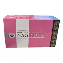 Incenso Massala Golden Nag Vareta Goloka Rose Rosa Cx C 12