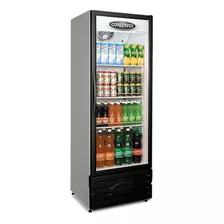 Geladeira Expositora Vertical Conservex Visa Cooler Erv 400l 1 Porta Preta 655 Mm De Largura 127v/220v