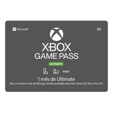 Xbox Game Pass Ultimate 1 Mes Codigo 25 Digitos One Series