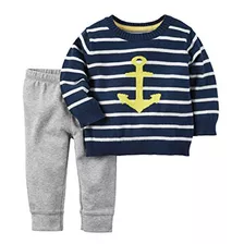 Carter S Boy S 2-piece Little Striped Sweater