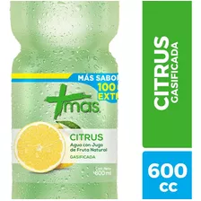 Agua Saborizada Mas Con Gas Citrus 600cc(4uni)super