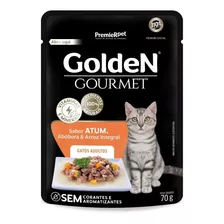 Premier Golden Gourmet Gatos Atum Arroz Integral Sachê