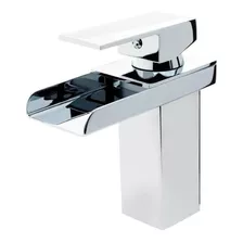 Torneira Monocomando Cascata Quadrada Bica Baixa Polido Inox