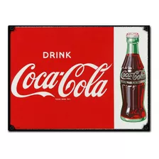 #882 - Cuadro Vintage - Coca Cola Retro Poster No Chapa