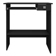 Mesa Escrivaninha Computador Compact 01 Gaveta Preto