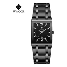 W Reloj Wwoor De Acero Inoxidable Para Hombre Pulsera De