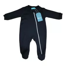 Roupa Infantil Bebê Macacão Pezinho Preto 100% Algodão