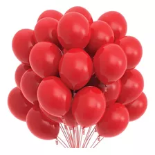 Balão Bexiga Redondo Liso 9 Bompack 30 Unidades Vermelho