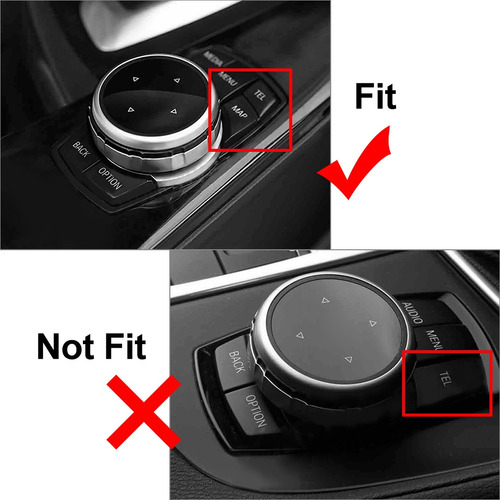 Moldura De Rueda Media Knob Controller Para Bmw X1 X3 X5 X6 Foto 9