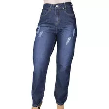 Calça Jeans Feminina Mom Algodão Plus Size Blogueira