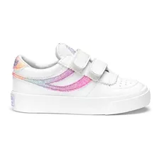 Zapatilla 2846 Kids Seattle Strap Iridescent White Pink