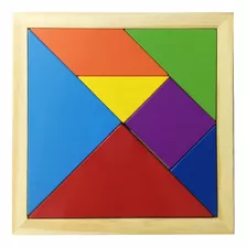 Tangram De Madera Puzzle 15cm