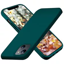 Funda Para iPhone 13/iPhone 14 Teal Verde Silicon-02