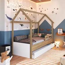 Cama Infantil Montessoriana Com Cama Auxiliar Aveiro Eg