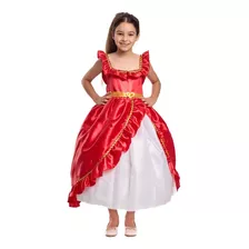 Vestido Infantil Princesa Helena De Avalor Com Anágua