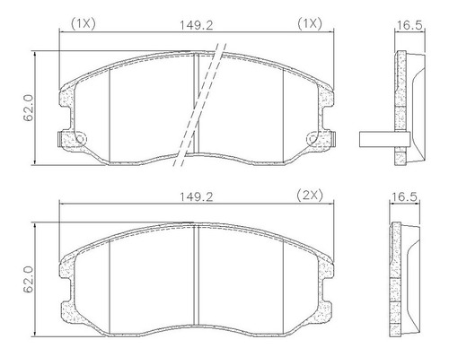 Pastillas Freno Delanteras Para Chevrolet Captiva Foto 2