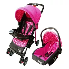 Carriola Con Portabebé 4 En 1 Trendy Kids Maxy - Rosa