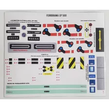 Cartela De Adesivo Ferrorama Xp 500 Estrela (cortado!)