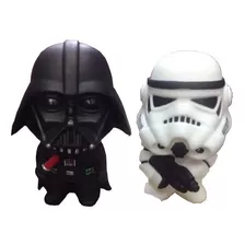 2 Bonecos Star Wars Darth Vader + Stormtrooper 10cm