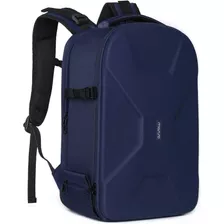 Mochila Impermeable Azul Dura Para Camara Dslr Y Laptop