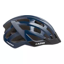 Casco Bicicleta Lazer Dlx Blue Certificado Con Luz Mtb Ruta