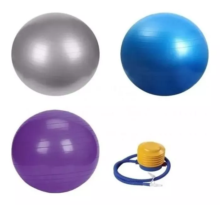 Oferta Pelota Balon 75 Cm Pilates Yoga + Inflador Pelotas