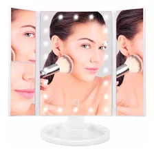Espejo Táctil Plegable 22 Luz Led Aumento Maquillaje Tocador
