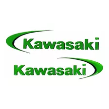 Adesivo Compativel Kawasaki Verde 15x4cm Decorativo Re19