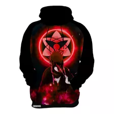 Blusa Moletom Personalizada Naruto Sasuke Uchiha Sharingann