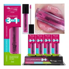 Box C/32 Lip Gloss Volumoso 3 Em 1 Cor 308 - Max Love