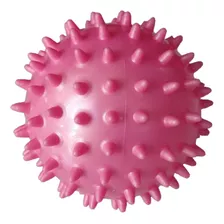 Pelota De Mano Con Pinches Estimulacion 9 Cm Rosa Inflable